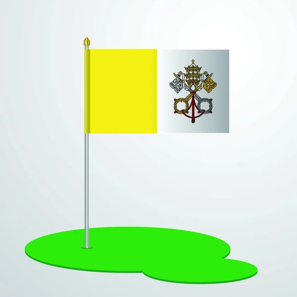 Watykan Miasto Państwo Otoczone Rzymem Włochy Jest Siedzibą Kościoła Rzymskokatolickiego — Wektor stockowy