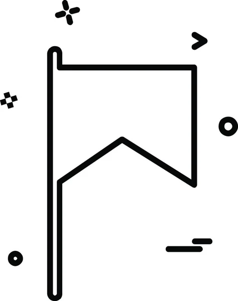 Designvektor Für Flaggensymbole — Stockvektor