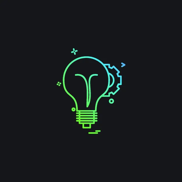 Idea Icon Design Vector — Stock Vector