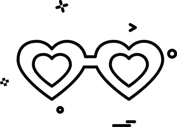 Corazones Icono Diseño Vector — Vector de stock