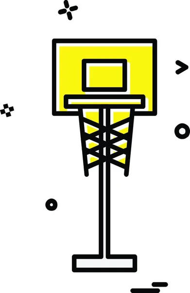 バスケット ボールのアイコンのデザインのベクトル — ストックベクタ