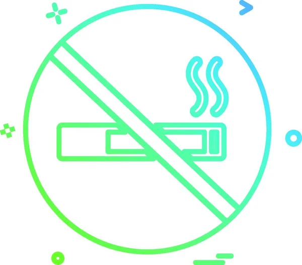 Вектор Дизайна Значка Курить — стоковый вектор