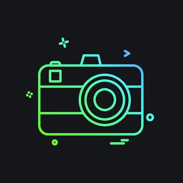 Διάνυσμα Σχεδίασης Εικονιδίου Κάμερας — Διανυσματικό Αρχείο