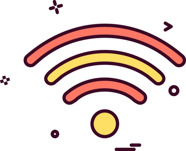 Διάνυσμα Σχεδίασης Εικονιδίου Wifi — Διανυσματικό Αρχείο
