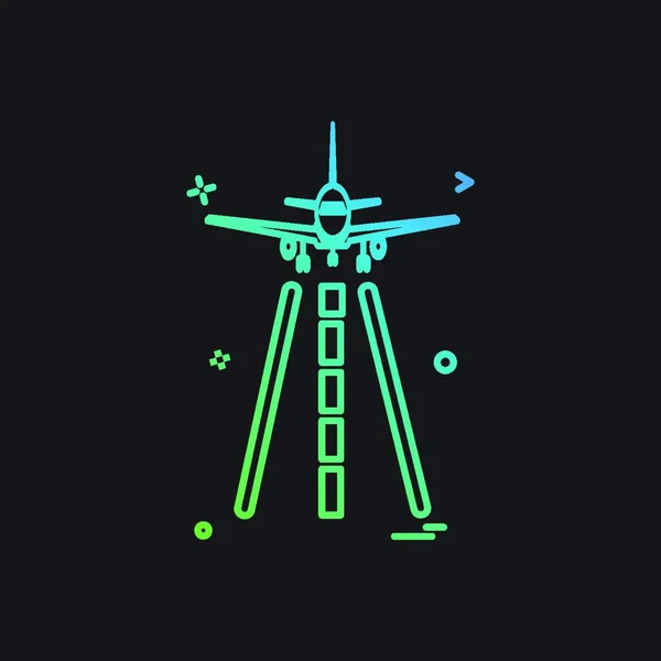 Design Vektor Für Flugzeug Symbole — Stockvektor