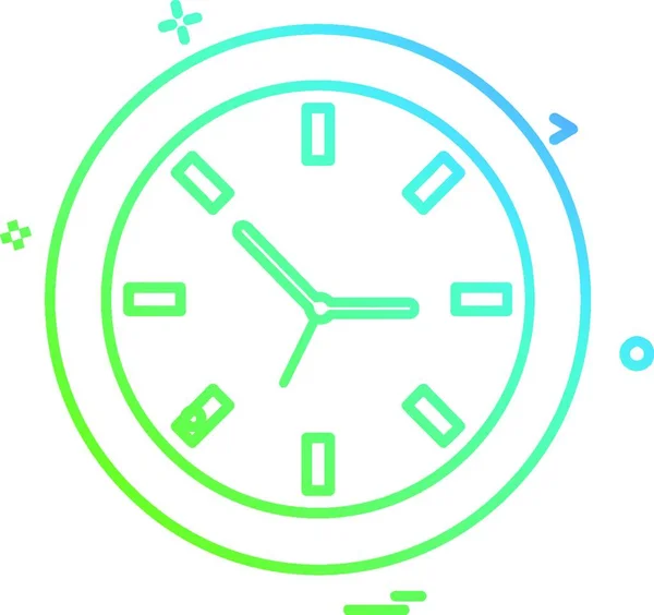 Reloj Icono Diseño Vector — Archivo Imágenes Vectoriales