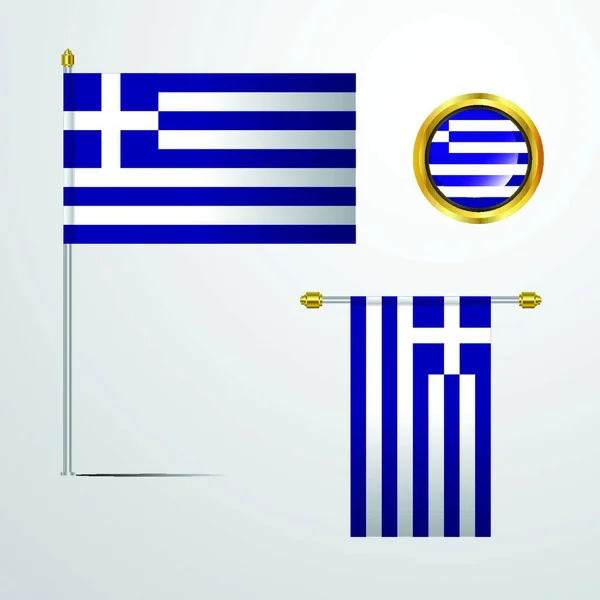 Ελλάδα Είναι Μια Χώρα Της Νοτιοανατολικής Ευρώπης Χιλιάδες Νησιά Όλο — Διανυσματικό Αρχείο