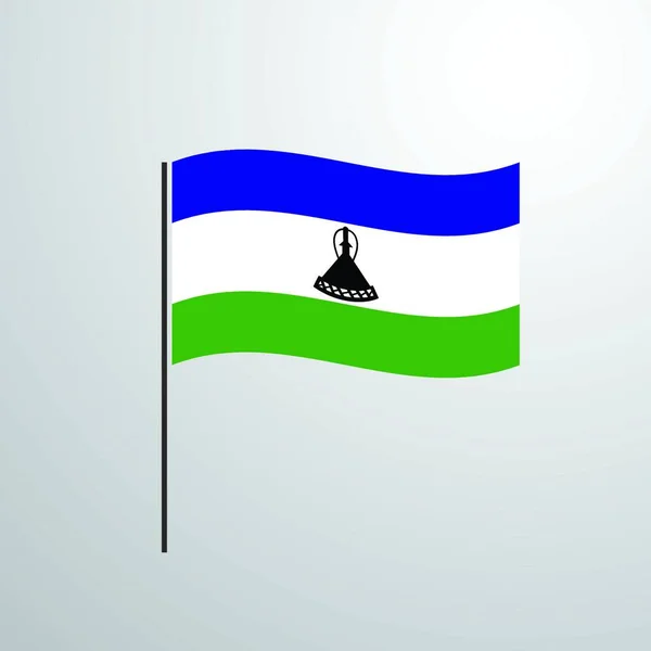 背景の旗 選択的フォーカス — ストックベクタ