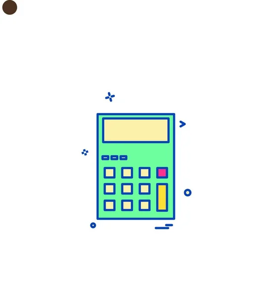 Ontwerp Van Rekenmachine Pictogram Vector — Stockvector