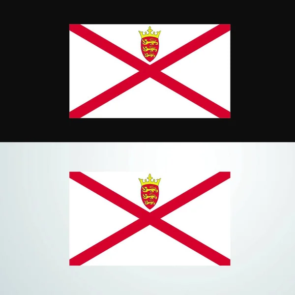 Jersey Bandera Diseño Banner — Archivo Imágenes Vectoriales