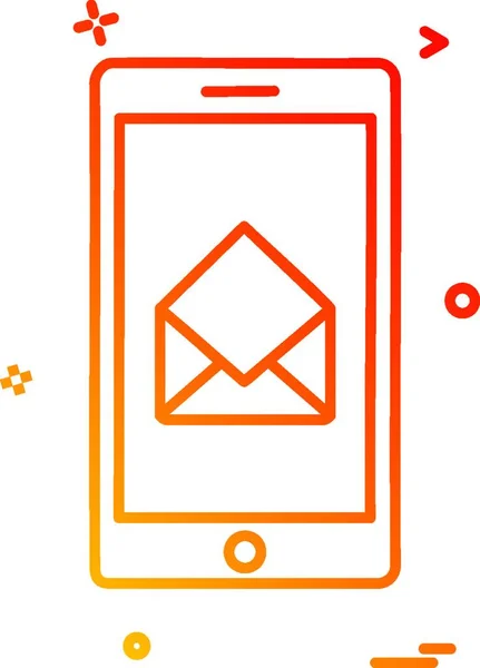 Smart Phone Icon Design Vecteur — Image vectorielle