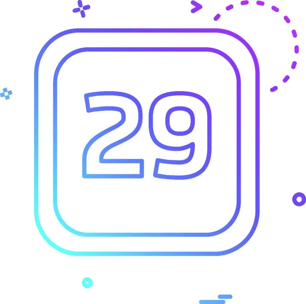 Data Calender Icon Design Vector — Vettoriale Stock