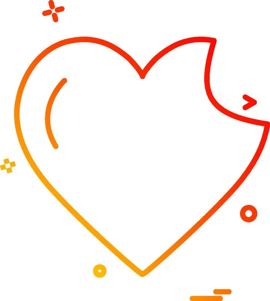 Corazones Icono Diseño Vector — Vector de stock