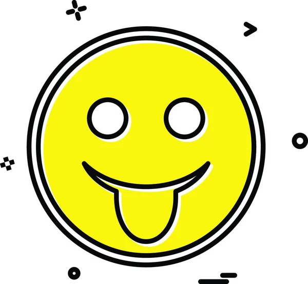 Happy Emoji Icon Design Vector — Stock Vector