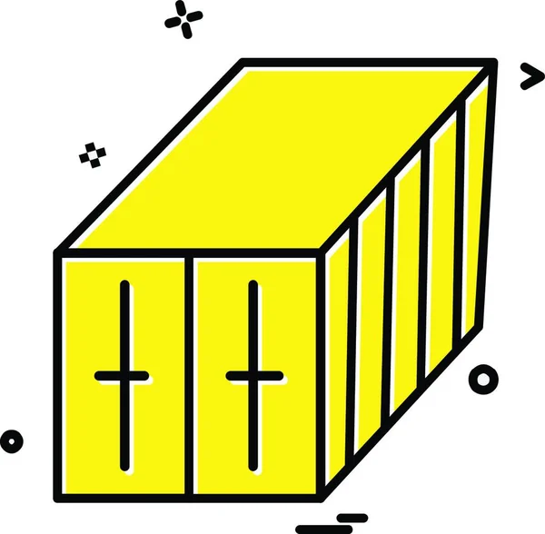 Container Ícone Vetor Design — Vetor de Stock