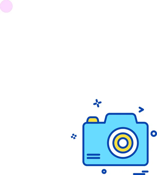 Camera Icon Design Vector — Stock Vector