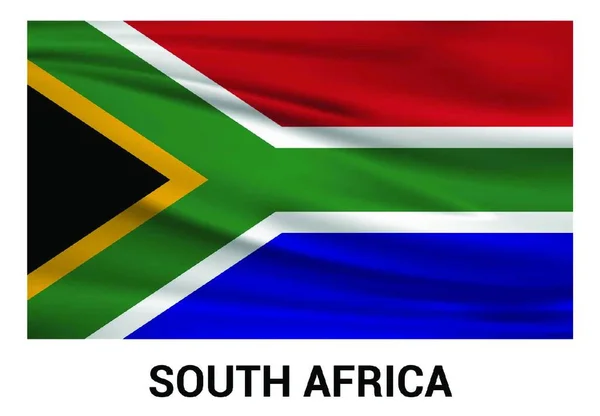 Sydafrika Flagga Design Vektor — Stock vektor