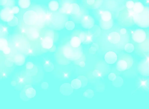 Abstract Blurred Blue Sky Background Bokeh Lighting Effect Vector Illustration — Stock Vector