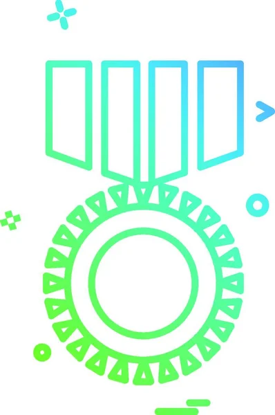 Vecteur Design Icône Médaille — Image vectorielle