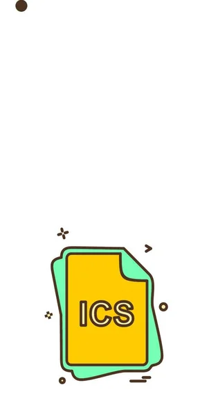 Ics文件类型图标设计向量 — 图库矢量图片