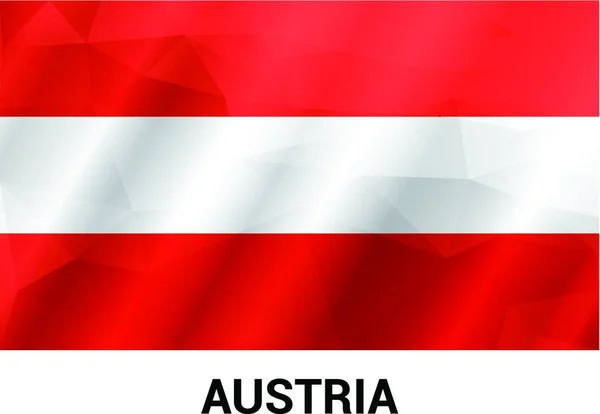 Rakousko Vlajkový Vektor — Stockový vektor