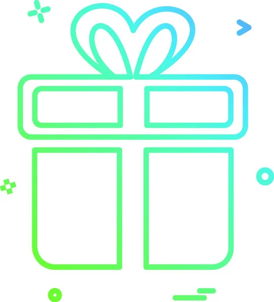 Vetor Design Ícone Giftbox — Vetor de Stock