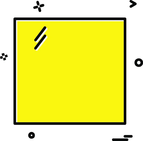 Quadratischer Icon Designvektor — Stockvektor