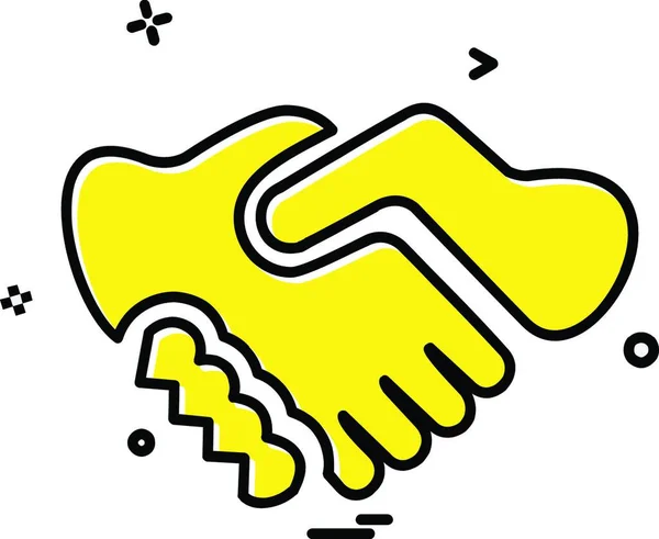 Vetor Design Ícone Handshake —  Vetores de Stock