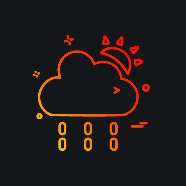 Cloud Pictogram Ontwerp Vector — Stockvector