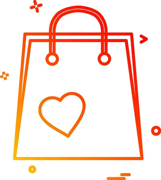 Shopping Bag Pictogram Ontwerp Vector — Stockvector