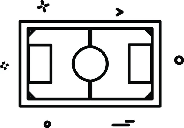 Ποδόσφαιρο Εικονίδιο Σχεδιασμό Διάνυσμα — Διανυσματικό Αρχείο
