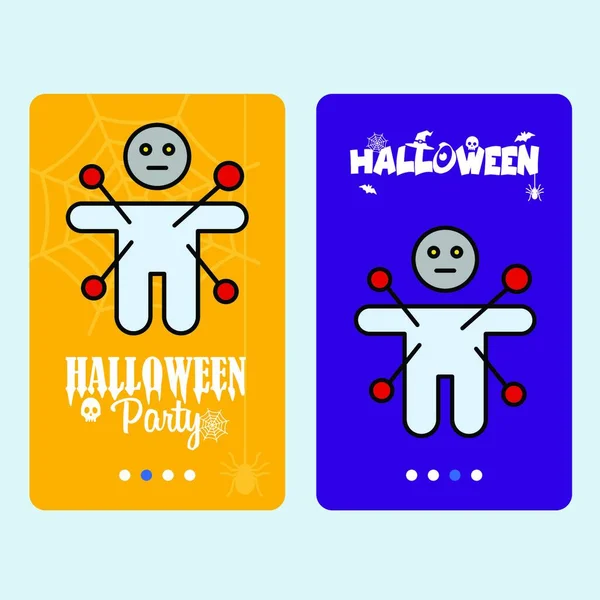 Happy Halloween Uitnodiging Ontwerp Met Ghost Vector — Stockvector