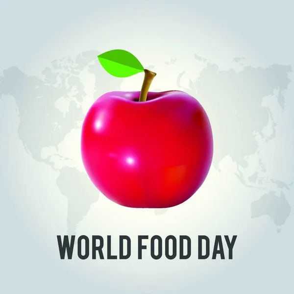 식량의 World Food Day Vector Illustration 식량의 식량의 포스터 디자인 — 스톡 벡터