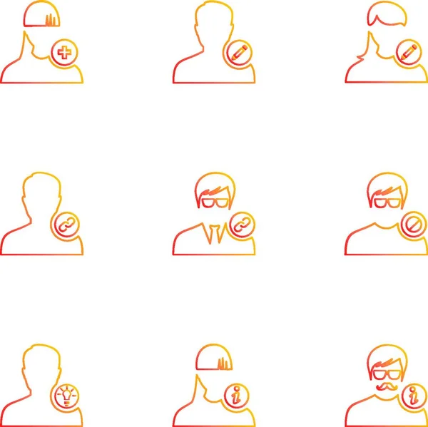 Avtar Gebruiker Profiel Avatar Emoji Emoticon Gezicht Profiel Schilderstuk Man — Stockvector