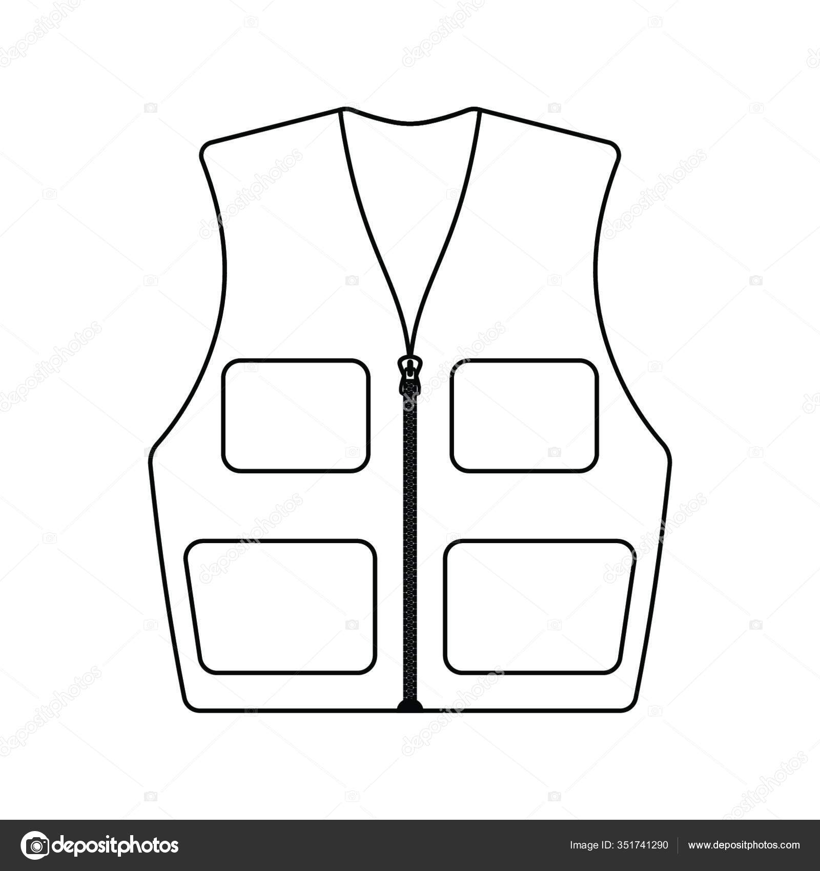 Download Icon Hunter Vest Thin Line Design Vector Illustration Vector Image By C Panthermediaseller Vector Stock 351741290