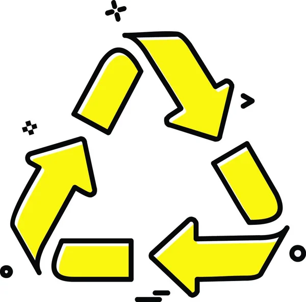 Recycle Icon Design Vector — Stock Vector