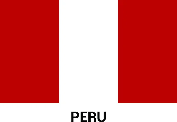 Perú Banderas Diseño Vector — Vector de stock