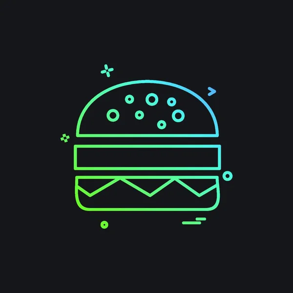 Vector Diseño Icono Alimentos — Vector de stock