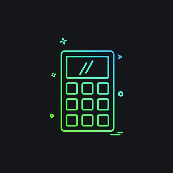 Calculatrice Icône Design Vecteur — Image vectorielle