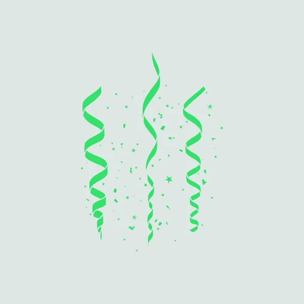 Змеиная Икона Вечеринки Серый Фон Зеленым Векторная Иллюстрация — стоковый вектор