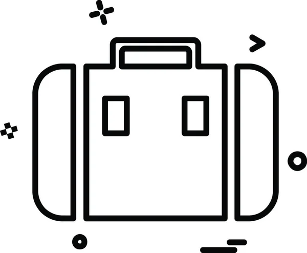 Breifcase Icono Diseño Vector — Archivo Imágenes Vectoriales