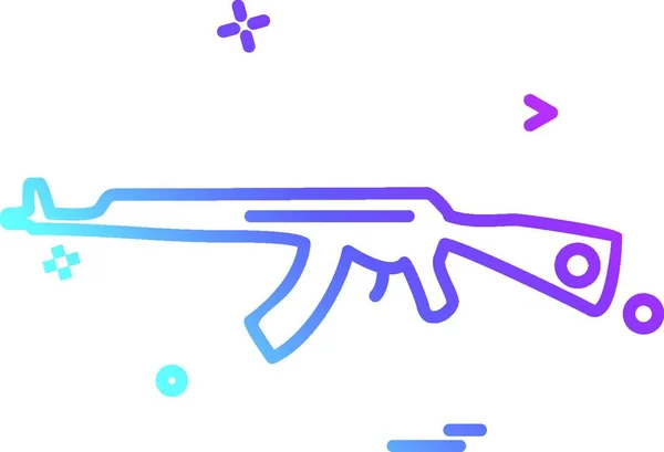 Vecteur Conception Icône Pistolet — Image vectorielle