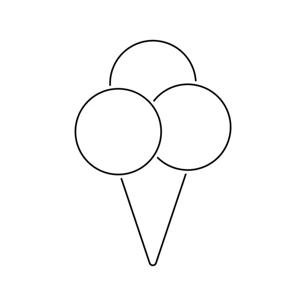 아이스크림 아이콘입니다 디자인입니다 일러스트 — 스톡 벡터
