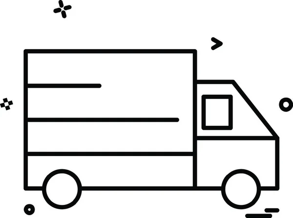 Designvektor Für Lkw Symbole — Stockvektor