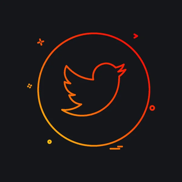 Design Vektor Für Twitter Symbole — Stockvektor