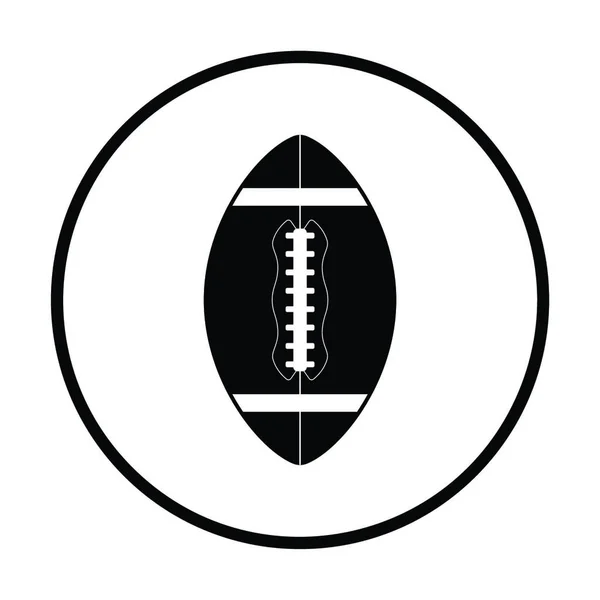 Американський Футбол Значок Тонкі Коло Дизайн Векторні Ілюстрації — стоковий вектор