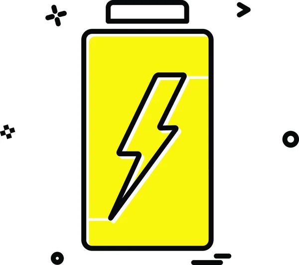 Vetor Design Ícone Bateria — Vetor de Stock