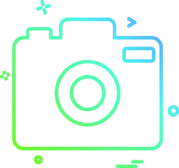 Camera Icon Design Vector — Stock Vector