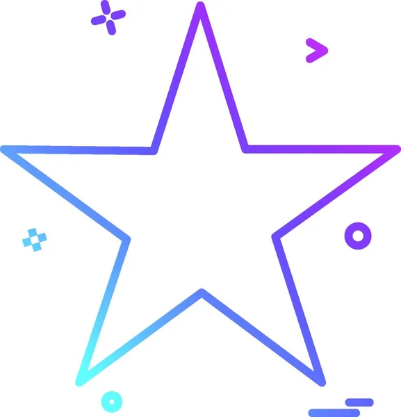 Star Icon Design Vector — Stock Vector