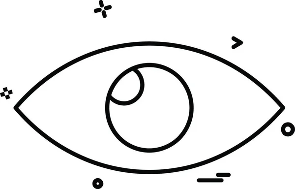Eye Icon Design Vector — 스톡 벡터